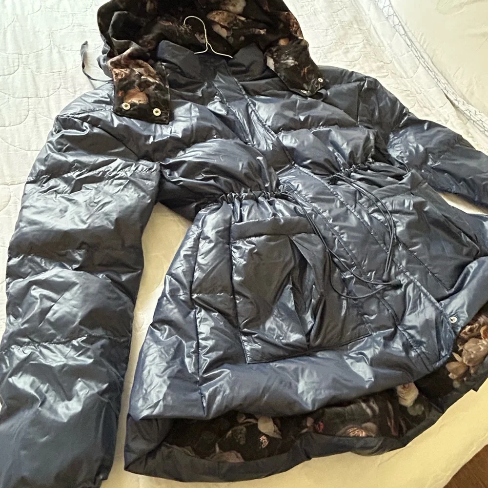 POPFLEX Pearl Peplum Puffer Jacket. New with Tags. Originally $220.00 - Picture 14 of 14